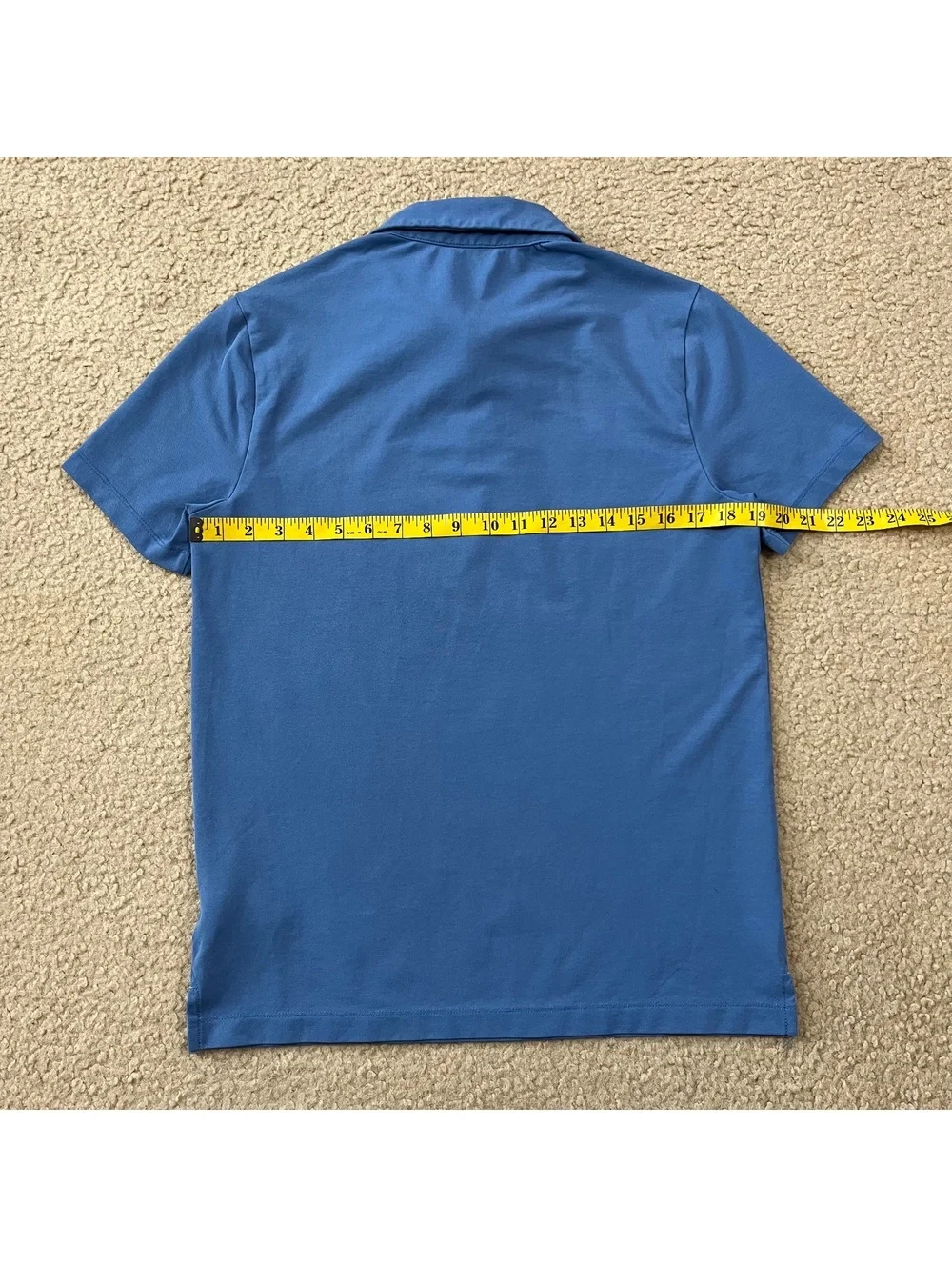 J.Crew Men's Performance Piqué Polo Shirt Blue Size Small
